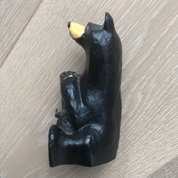 ⭐️Bearfoots⭐️Black Bear Candle Holder Jeff Flemming Montana Artist 6" Figurine - Picture 3 of 7